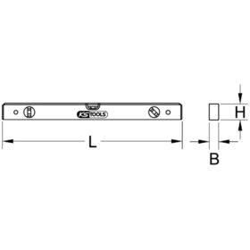 KSTOOLS® - Aluminiumprofil-Wasserwaage, 500mm