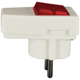 BLASS - Schuko-Stecker mit Kontroll-Lampe, weiß