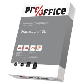 Pro/office - Papier Professional, A4, 80g/m², weiß, Pck=500Bl, für Inkjet, Laser,