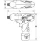 KSTOOLS® - 1/4" Akku-Bit-Schlag-Schrauber, 117N·m, 1.870 U/min, ohne Akku, Ladegerät