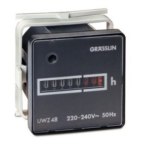 GRÄSSLIN - Betriebsstundenzähler Taxxo analog AC Fronteinb 240V 99999h IP20 netzsync