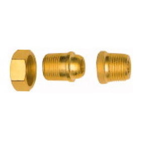 RIEGLER® - Lösbare Reduziernippel MS Außengewinde R1/4" Außengewinde R3/8" L34,5mm