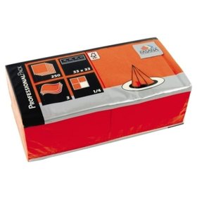 FASANA - Serviette 217741 33x33cm 3lagig orange 250er-Pack