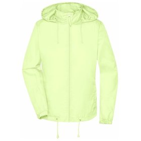 James & Nicholson - Damen Basic Windbreaker JN1131, hellgelb, Größe XL