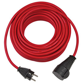 brennenstuhl® - Baustellen-Verlängerungskabel 10m Kabel, IP44, rot