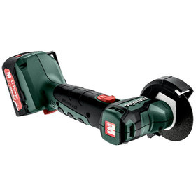 metabo® - Akku-Winkelschleifer PowerMaxx CC 12 BL (600348500), metaBOX 145, 12V 2x2Ah Li-Power + SC 30