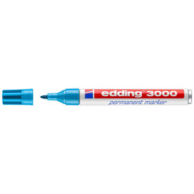 edding - 3000 Permanentmarker hellblau