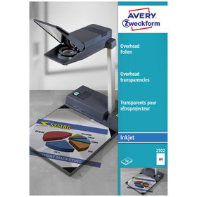 AVERY™ Zweckform - 2502 Overhead-Folien, A4, einseitig beschichtet, 50 Bogen