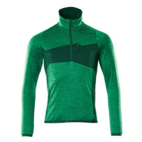 MASCOT® - Fleecepullover ACCELERATE mit kurzem Reißverschluss Grasgrün/Grün 18003-316-33303, Größe L