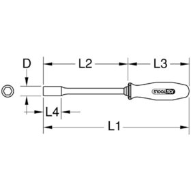 KSTOOLS® - Stecknuss-Schraubendreher mit Schutzisolierung, 7mm