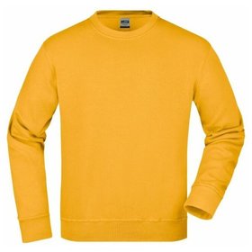 James & Nicholson - Workwear Sweatshirt JN840, gold-gelb, Größe XS