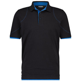 Dassy® - Orbital Poloshirt, schwarz/azurblau, Größe S