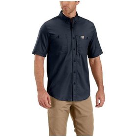 carhartt® - Herren Stretch-Hemd, kurzärmelig RUGGED PROF WORKSHIRT S/S, navy, Größe S