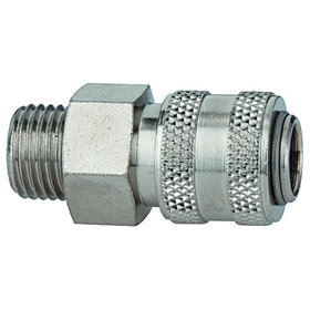 RIEGLER® - Schnellverschlusskupplung NW 5 »connect line«, Messing vernickelt, G 1/4" A