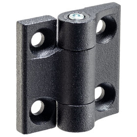 HALDER - Scharniere, mit einstellbarem Reibungswiderstand | b1=40 mm / schwarz | 25160.0500