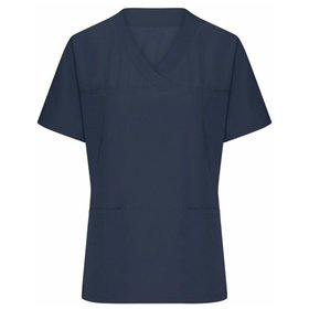 James & Nicholson - Damen Stretch-Kasack JN3103, navy-blau, Größe L