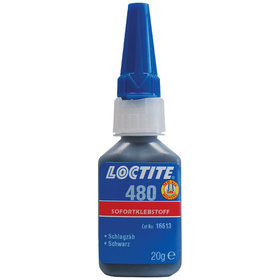 LOCTITE® - 480 Flexibler Sofortklebstoff schwarz, niedrigviskos, 20gr Flasche
