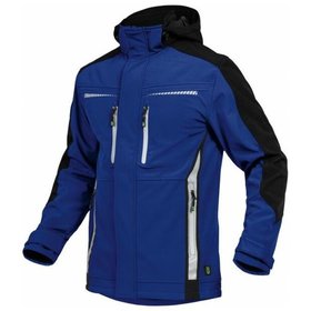 Leibwächter - Softshell Jacke Pongee.Membran+Fleece kornblau/schwarz Größe XS