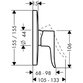 hansgrohe - Fertigmontageset Brausenmischer Metris