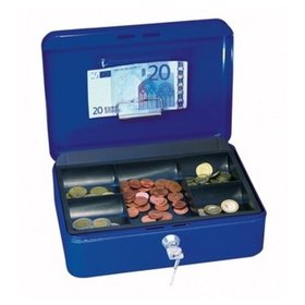 WEDO® - Geldkassette Größe 3, blau, 1453, Stahl, mit Schloß