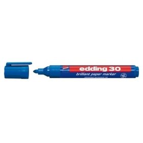 edding - 30 Brillant-Papiermarker blau