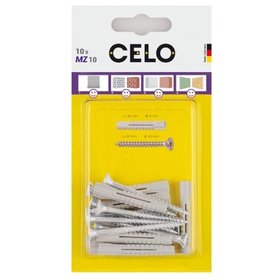 CELO - Blister Mehrzweckdübel ohne Kragen und Schrauben MZ 12 SKS, 2er Packung