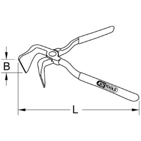 KSTOOLS® - Falzzange, 260mm