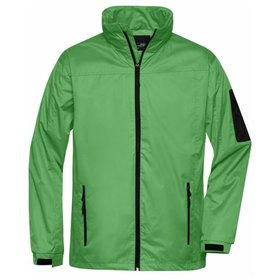 James & Nicholson - Herren Wind Breaker JN1041, lime-grün/carbon, Größe L