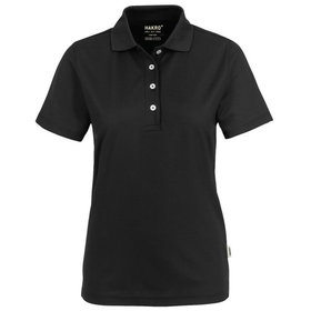 HAKRO - Damen Poloshirt COOLMAX® 206, schwarz, Größe S