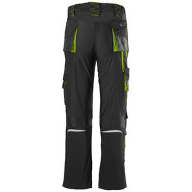 FORTIS - Kids Bundhose 24, schwarz/limegreen, Größe 134-140