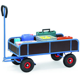 fetra® - Handwagen 4122, 4 Räder mit Luftreifen, Tragkraft 500kg
