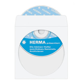 HERMA - CD/DVD Hülle 1140 12,4x12,4cm weiß 100er-Pack