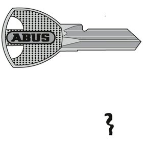 ABUS - Schlüsselrohling, 45/30+35, 55/30+35, halbrund, Messing neusilber