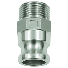 RIEGLER® - Kamlok-Schnellkupplungsstecker mit AG, Typ F, Alu, R 3/4"