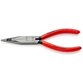 KNIPEX® - Flachrundzange mit Mittenschneider (Telefonzange) mit Kunststoff überzogen 160 mm 2701160