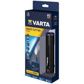 VARTA® - LED-Stab Night Cutter F20R Akku eingeb aufladbar sw Alu mit Leuchtmittel
