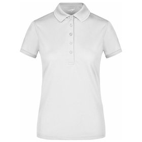 James & Nicholson - Damen Aktiv Poloshirt JN574, weiß, Größe M