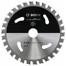 Bosch - Kreissägeblatt Standard for Wood ø136x1.6/1.2x20 Z30 (2608837746)