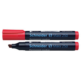 Schneider - Permanentmarker Maxx 250 125002 2-7mm Keilspitze rot