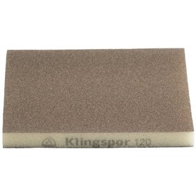 KLINGSPOR - Schleifschwämme SW 501, Korund Korn 220 96 x 123 x 12,5mm, 100 Stück