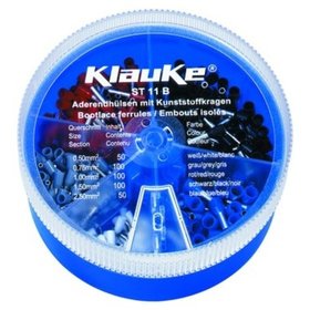 Klauke® - Sortimentskasten 400st Iso.Aderendh Isolierte Aderendhülsen