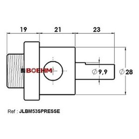 BOEHM - Locheisen-Adapter für Pressen (Ø2 bis 60mm)