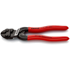 KNIPEX® - CoBolt® S Kompakt-Bolzenschneider schwarz atramentiert, mit Kunststoff überzogen 160 mm 7101160