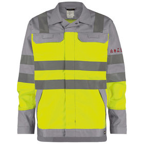 Dassy® - Franklin Multinorm Warnschutz Arbeitsjacke, neongelb/grafitgrau, Größe M