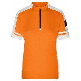 James & Nicholson - Damen Rad-Shirt Cooldry® JN451, orange, Größe L