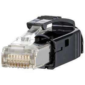 METZ CONNECT - Stecker E-DAT Industry RJ45 plug black, IP20, Cat. 6A