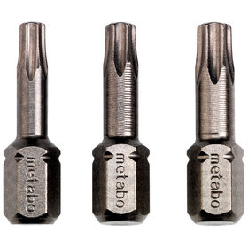 metabo® - 3 Bits für Torx-Schrauben T15/ 20/ 25 Torsion (628539000)