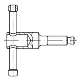 Knebelschraube DIN 6306 ohne Druckstück Stahl M10 x 40mm