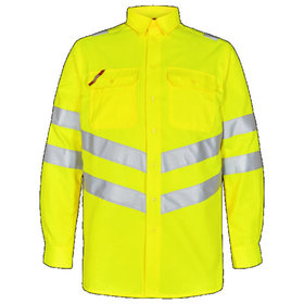 Engel - Safety Hemd 7011-194 nach EN ISO 20471, Warngelb, Größe 49/50