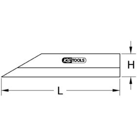 KSTOOLS® - Präzisions-Haarlineal, 75mm